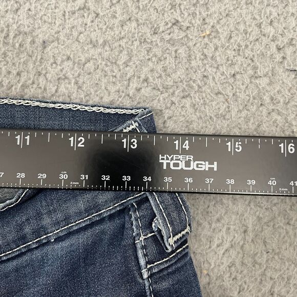 True Religion Skinny Jeans Women 27 Blue Dark Wash Low Rise Denim - Picture 7 of 12